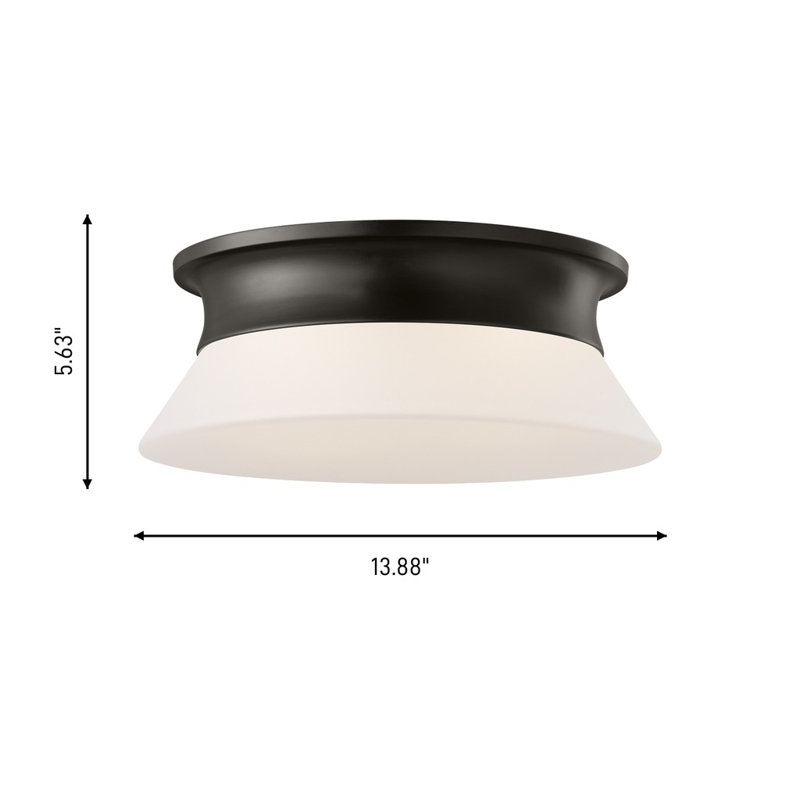 Dartmore 2 - Light Flush Mount, Aged Iron