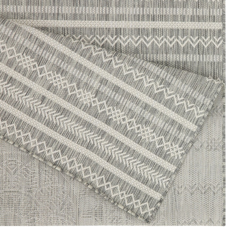 Silver 7Ft. 10In. X 10Ft. 3In. Area Rug Sunshine Gchar2018 - Indoor/Outdoor, Polypropylene, Stain , , Radiance - Zone