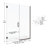 Celesta 59'' - W x 76'' H Pivot Door Frameless Shower Door with-15662693-15662694