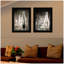 «Moody Gray Glassware Still Life», vignette 2 pièces par Bluebird Barn, cadre noir