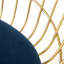 Fauteuil papasan en velours Palmea