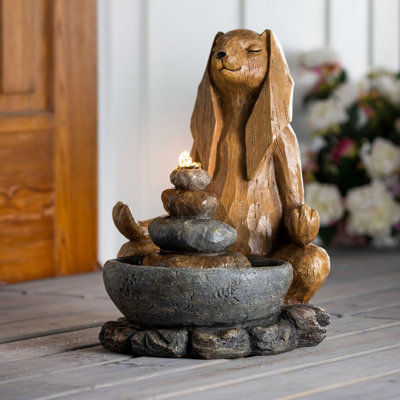 Fontaine en résine avec lumière Holms