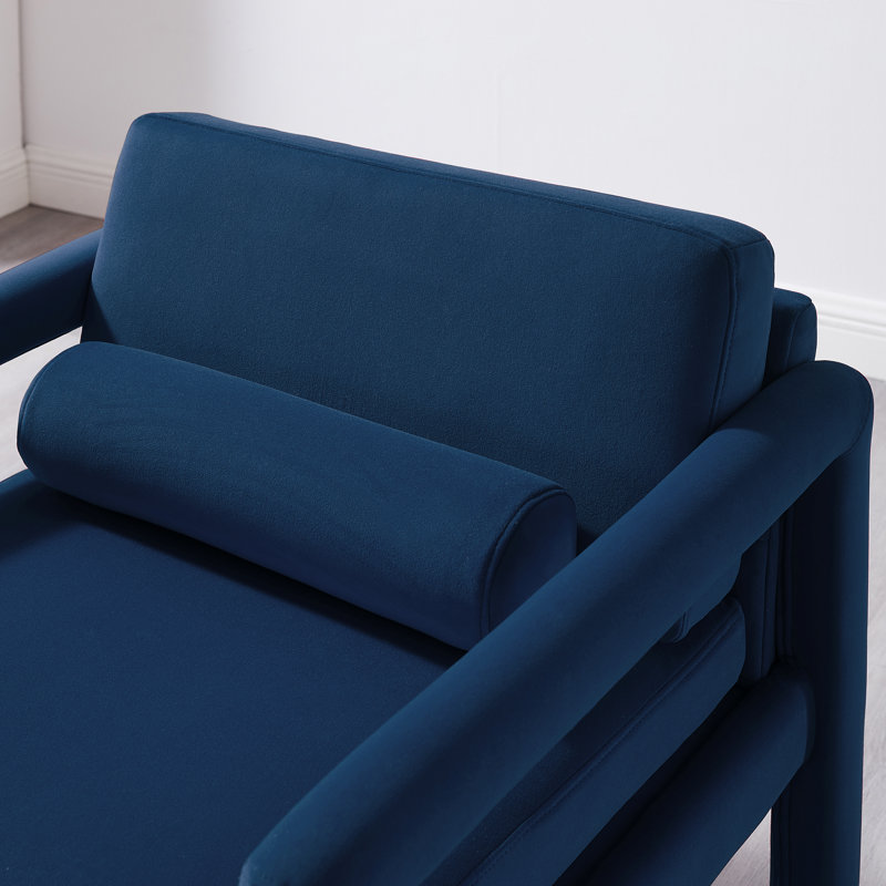 Ensemble de 2 fauteuils Solaris, Velours bleu