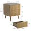 Ensemble de chambre à coucher, commode et tables de chevet 4 pièces-484407262