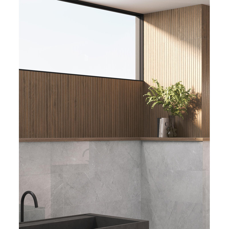 Flume 13 po x 39 po Carrelage mural Subway Linear, Ombre