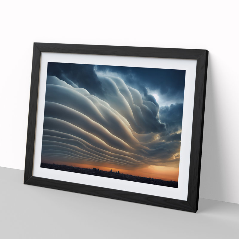 Stormy Sky Vol.3 - Framed Print, 46cm H x 64cm W x 2cm D, Black