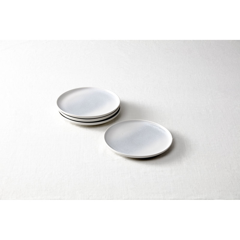 Cloud Terre Iceland  Stoneware, 10.75"  Dinner Plate (Set of 4), Volcanic Gray, Terra Rosa