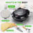 Nutrichef Countertop Pizza Maker - Electric Pizza Oven With Temperature Controls, Window And Thermometer (Black)-116312540