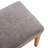 Upholstered Dining Bench Chair  With Solid Wood Legs For Dining Table, 52.8'' W Gray Velvet Seat-91659464