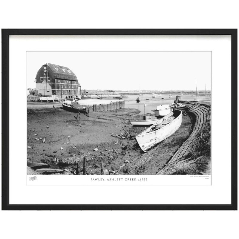 Fawley, Ashlett Creek C1955 by Francis Frith - Single Picture Frame Print, 60cm H x 80cm W x 2.3cm D