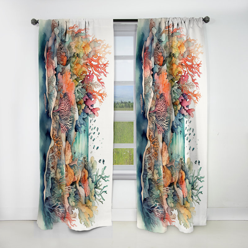 Culler - Rideau nature occultant Modern Beach - 1 panneau, L 52 po x L 108 po