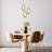 Mini-luminaire suspendu simple 1 lumière de 5,5 po avec accents de cristal Estrelita