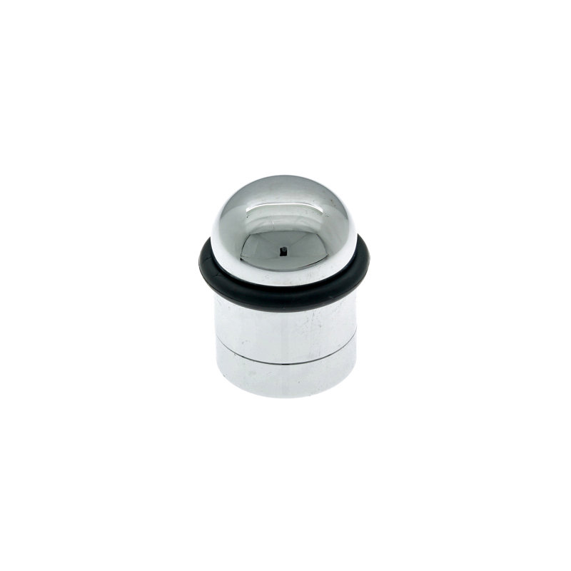 Solid Brass Floor Mount Stop, Polished Chrome