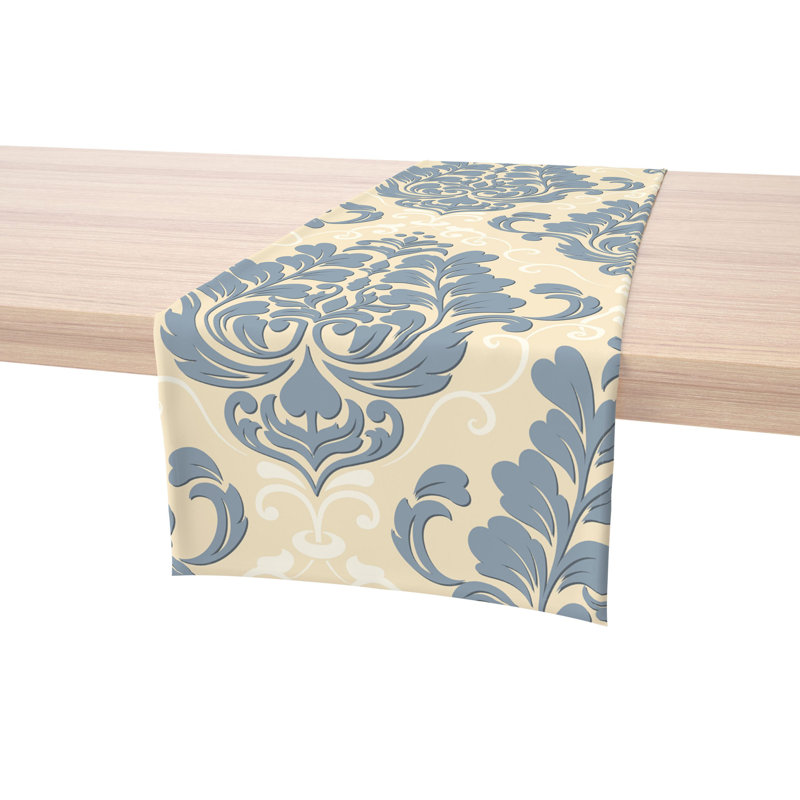 Floral 171 Cotton Table Runners, 72" x 16"