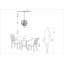 Lustre orbe en cristal 5 lumières l 18,9 po Quon-1364443759