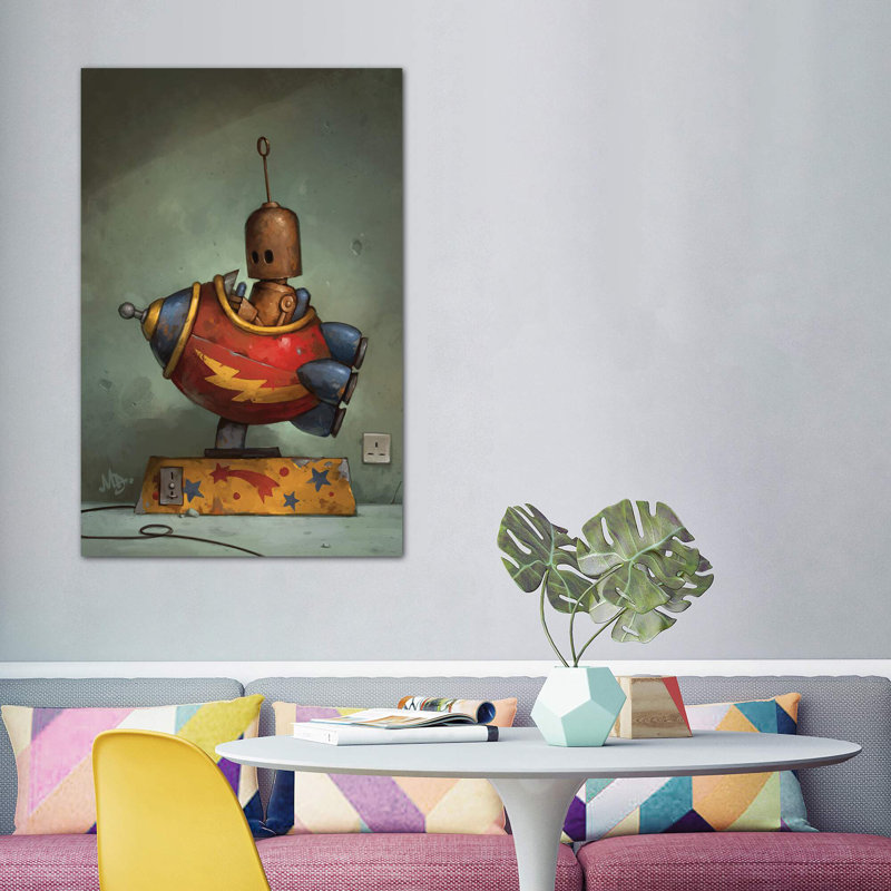 To To Boldly Go par Matt Dixon - impression d'art graphique, H 60 po x l 40po x P 1,5 po, Toile tendue