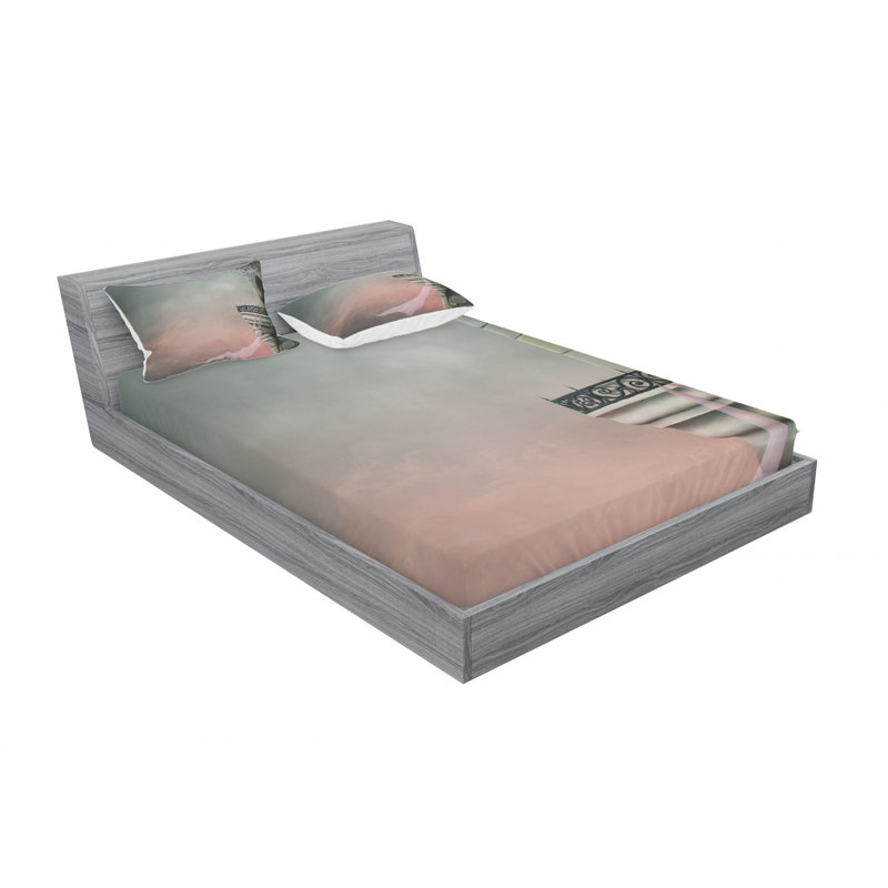 Microfiber Sheet Set, Queen Sheet Set with Fitted Sheet