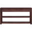 Console de style U minimaliste avec 4 tiroirs et 2 tablettes en U. Style robuste pour les entrées, tablettes robustes