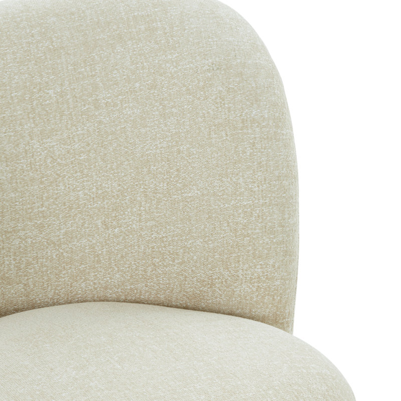 Rodolfo Boucle Accent Chair, Taupe Chenille