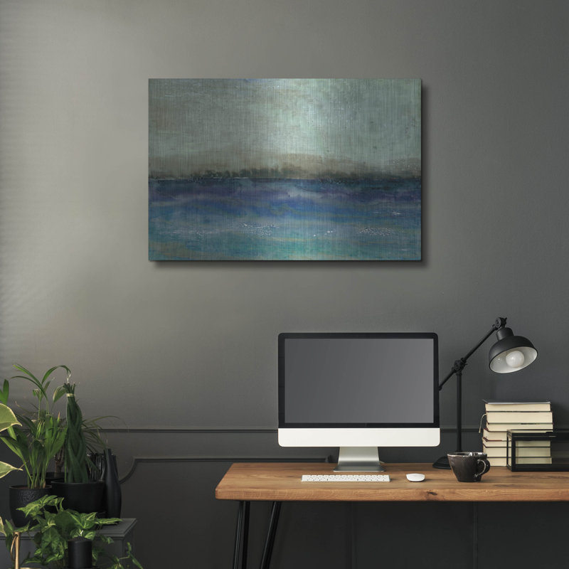  «Inlet View 2» par Alicia Ludwig, art mural en métal, H 24 po x l 36 po