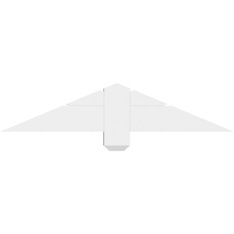 Support de pignon en PVC de qualité architecturale Kennewick, H 7,5 po x l 36 po (pas : 5/12), P 2 po x F 4 po