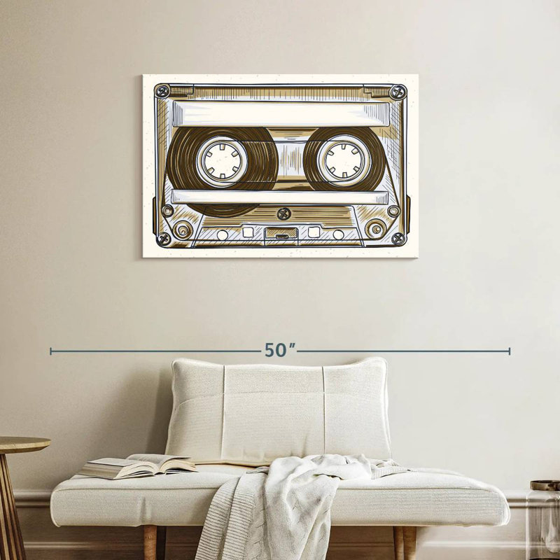 Abarca Audio Cassette, 24" H x 36" W