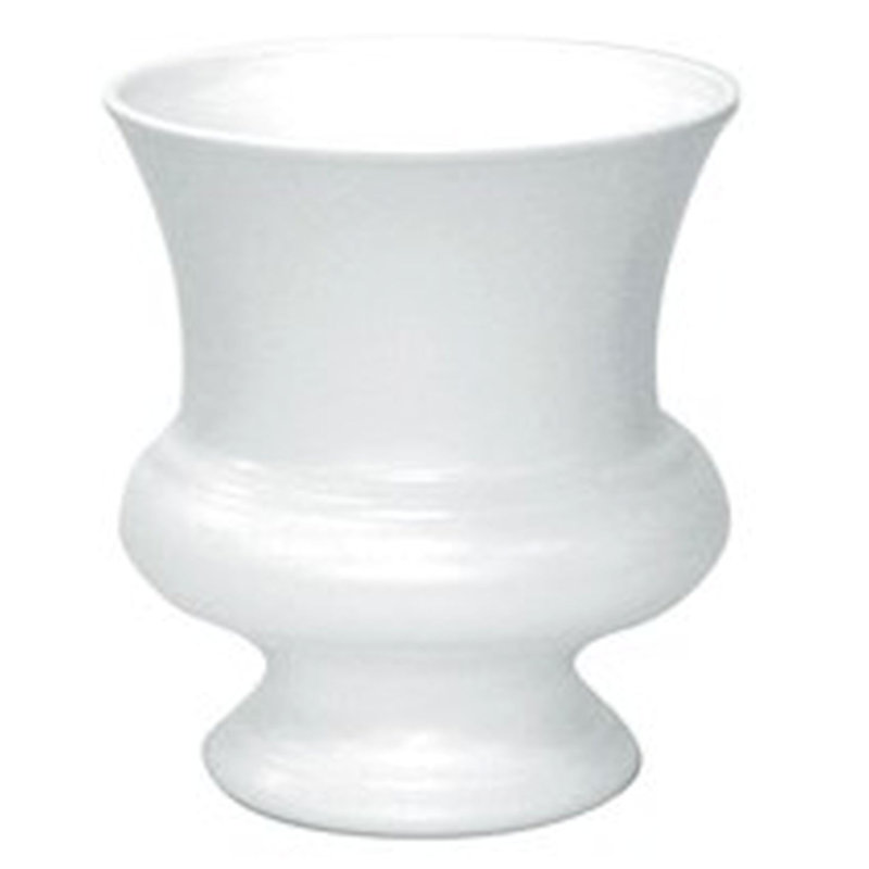 Vase blanc en plastique, Blanc