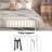 Anguilla Arched Metal Platform Bed-242347756-242347763