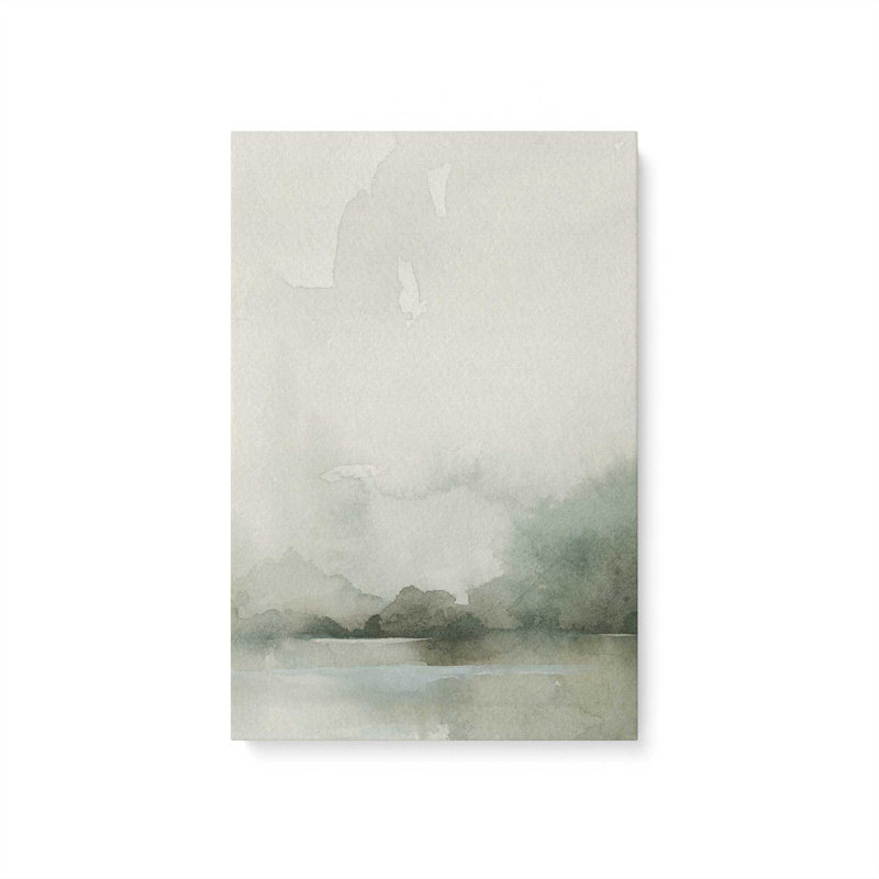 Impression sur toile «Mute Green Tranquility II», Toile tendue, H 36 po x l 24 po x P 1,25 po