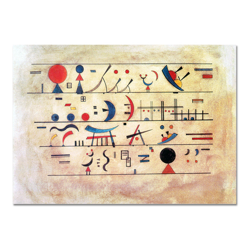 Diagonale by Wassily Kandinsky - Rectangle Print on Canvas, 100cm H x 140cm W