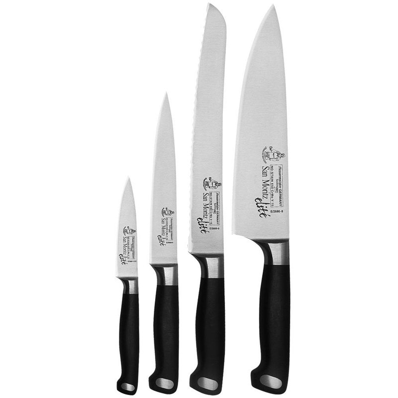 Messermeister San Moritz 4 Piece Stainless Steel Assorted Knife Set