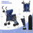 Foldable Lightweight Pet Stroller for Cats & Dogs 4-Wheel Standard Trolley for Pets-93312233