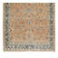 Tapis turc fait à la main à motif floral, tapis en laine des années 1960 authentique