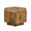 Table basse hexagonale avec tiroirs