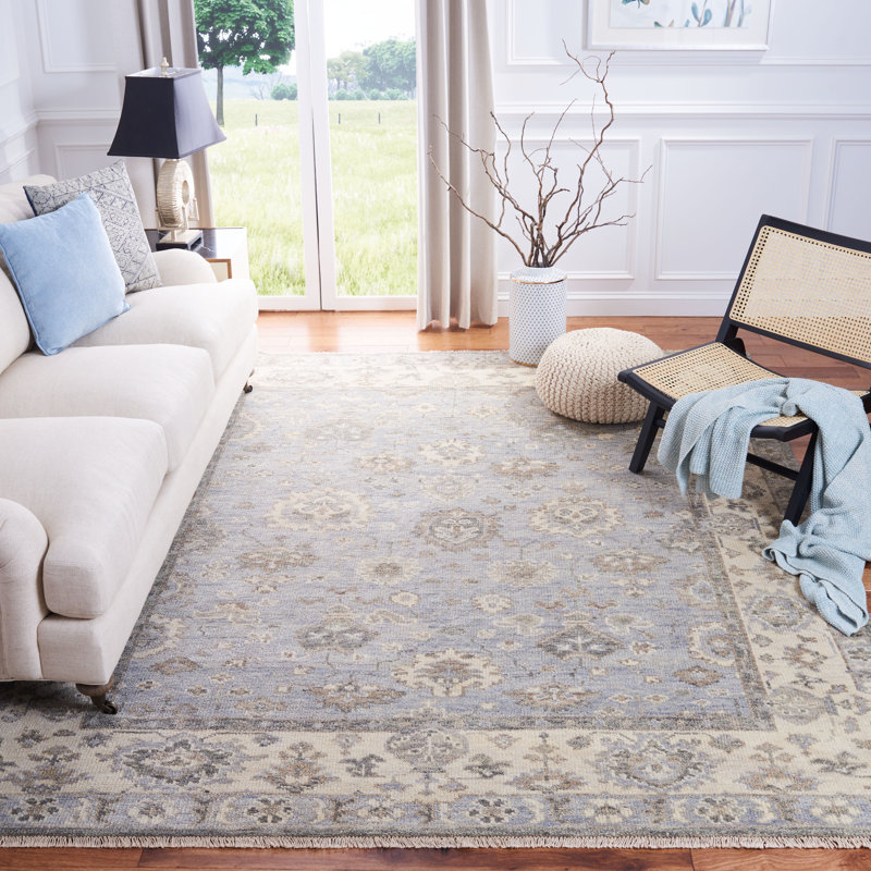 Samarkand 110 Area Rug In Grey / Ivory, Rectangle 8' x 10'