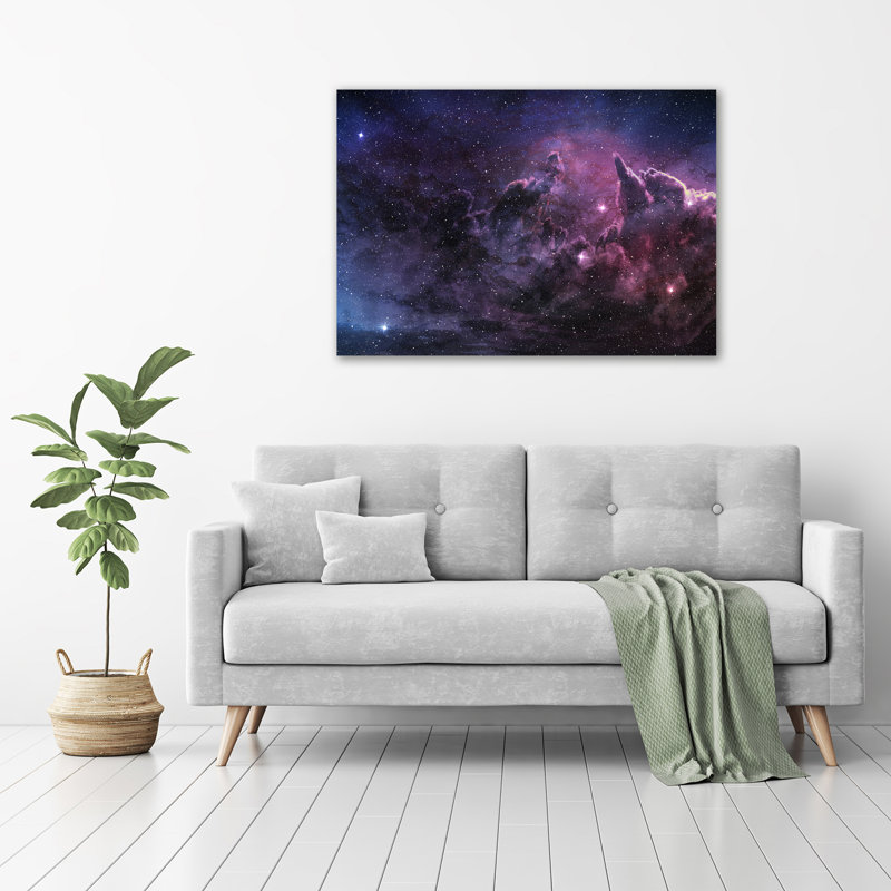 Nebula - No Frame Print on Glass