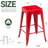 Juddson 24" Counter Stool with Metal Frame,Bar Stools Set Of 4 Indoor-Outdoor Stool-462158045