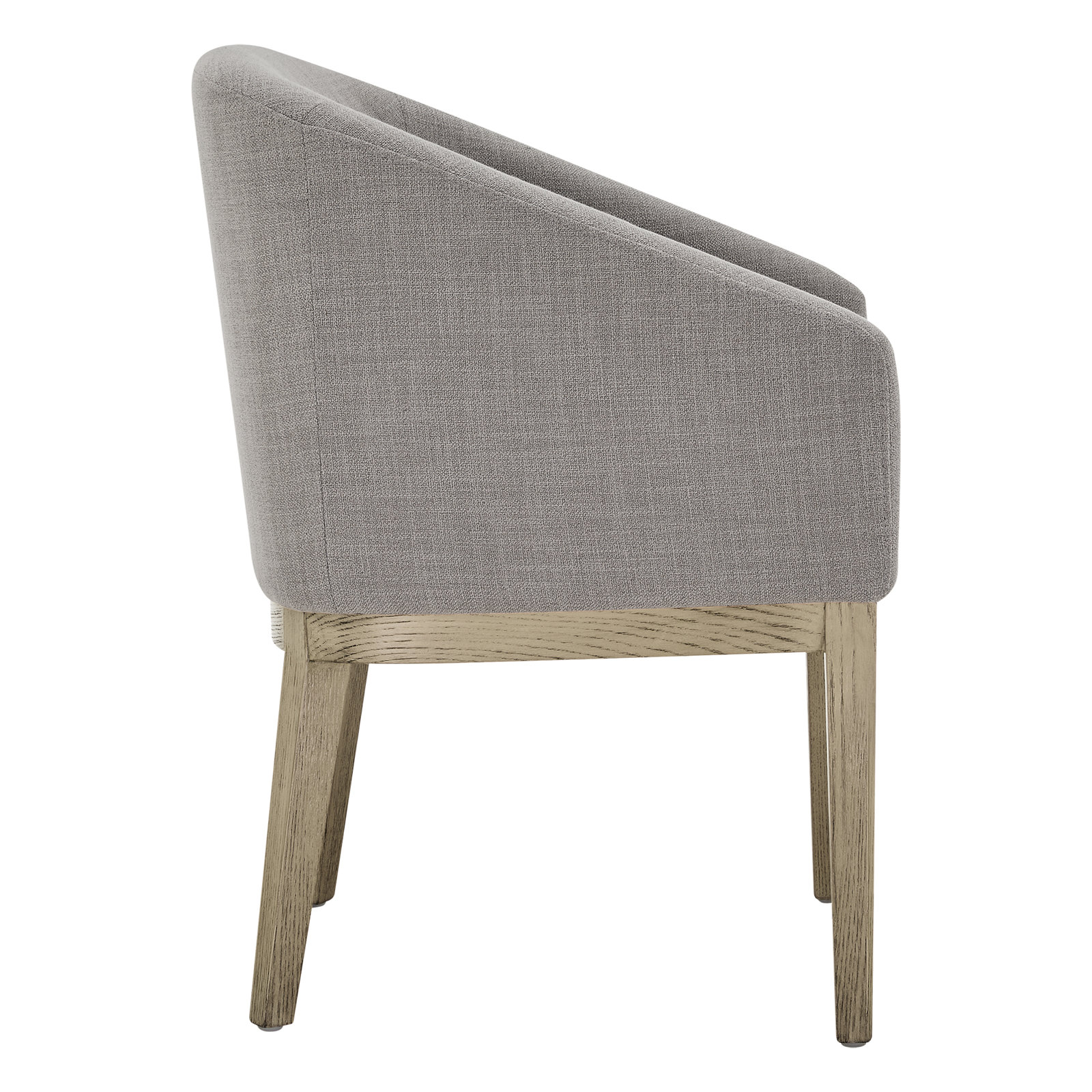 Bethea Dining Armchair, Polyester Gray