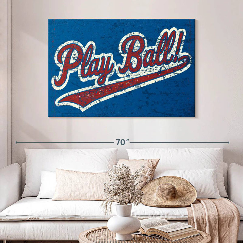 Plaque murale Play Ball, H 32 po x l 48 po
