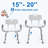 Shower Chair For Inside Shower With Arms And Back, FSA/HSA Eligi...