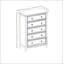 Commode 5 tiroirs Modern