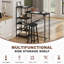 Acierno Rectangular Dining Table with Steel Base-92004740