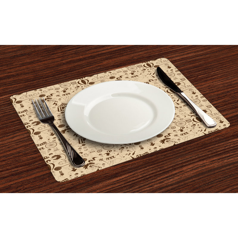 Polyester Abstract Rectangle Placemat