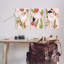«Crane Bird», ensemble de 3 plaques murales botaniques roses par Melissa Wang-1998062797