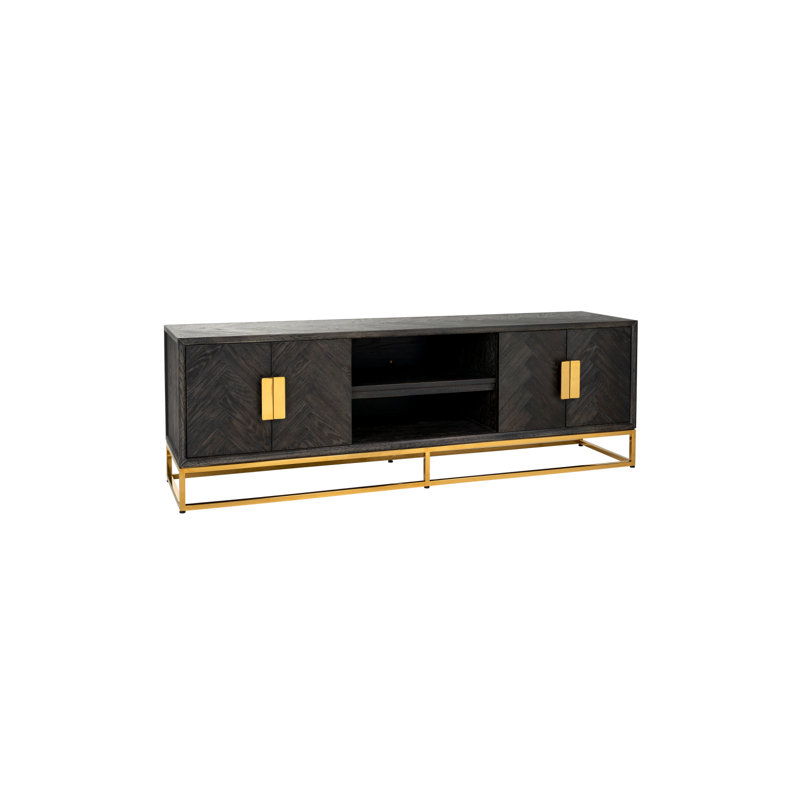 Blackbone Media Console, Black/Gold, 79"