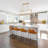 Kaymarie 8 - Light Flat White/Electroplated Copper Kitchen Island Pendant