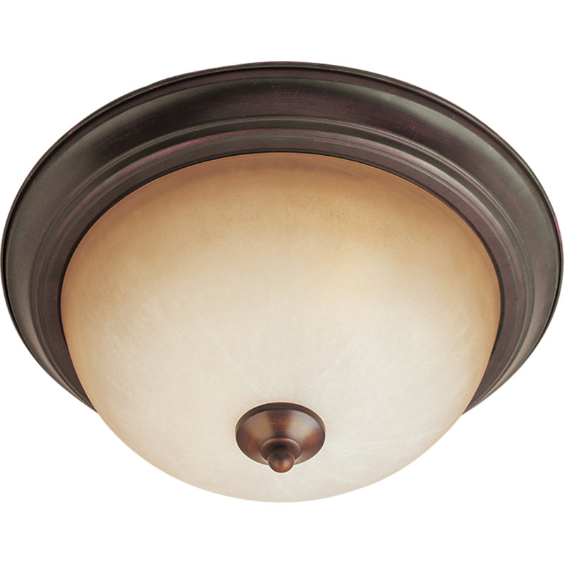 Brenden Glass Flush Mount, Oil Rubbed Bronze, Wilshire