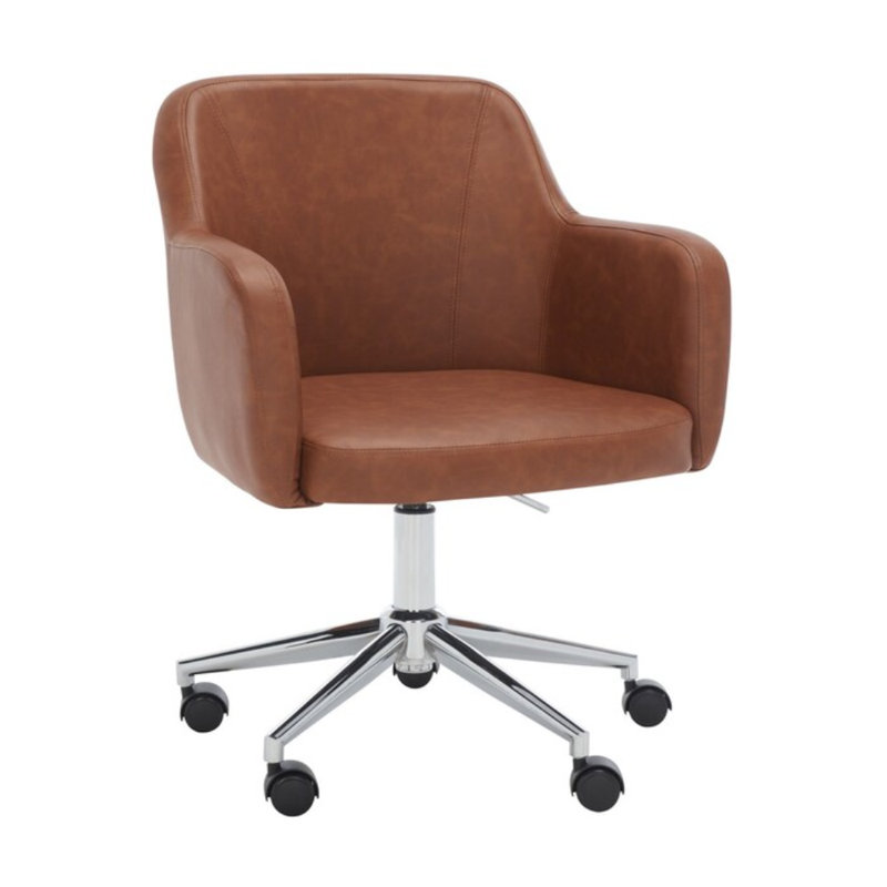Chaise de travail en simili cuir Corienne