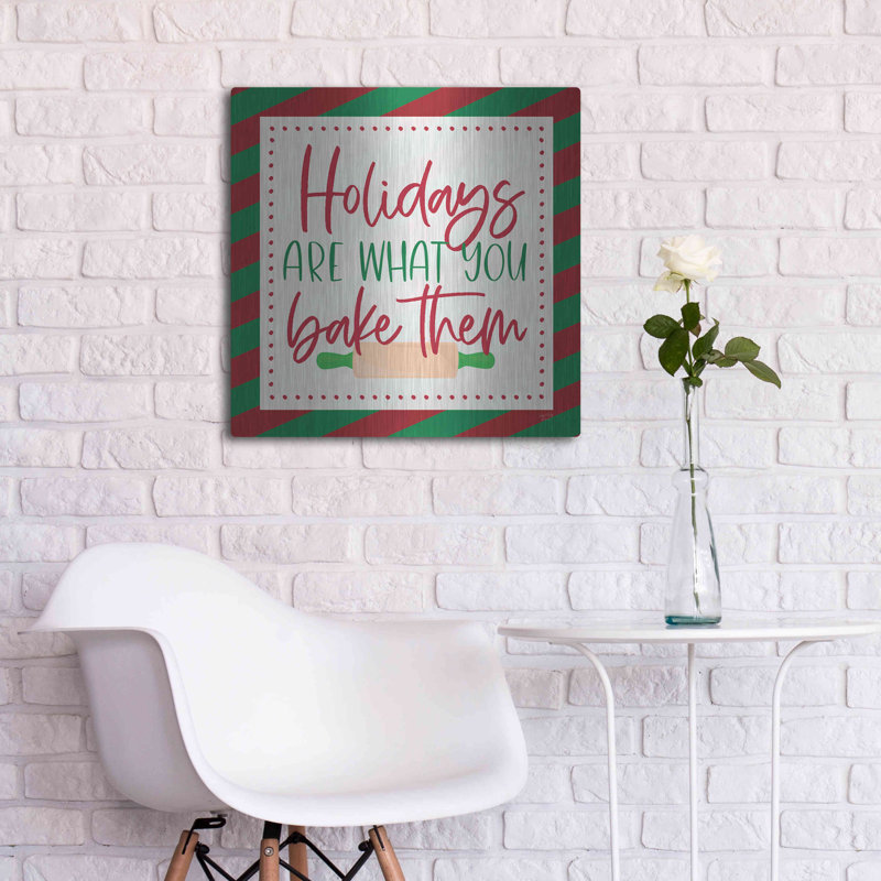 Luxe Art « Les fêtes, c'est ce que vous en faites » par Lux + Me, décoration murale, H 24 po x l 24 po