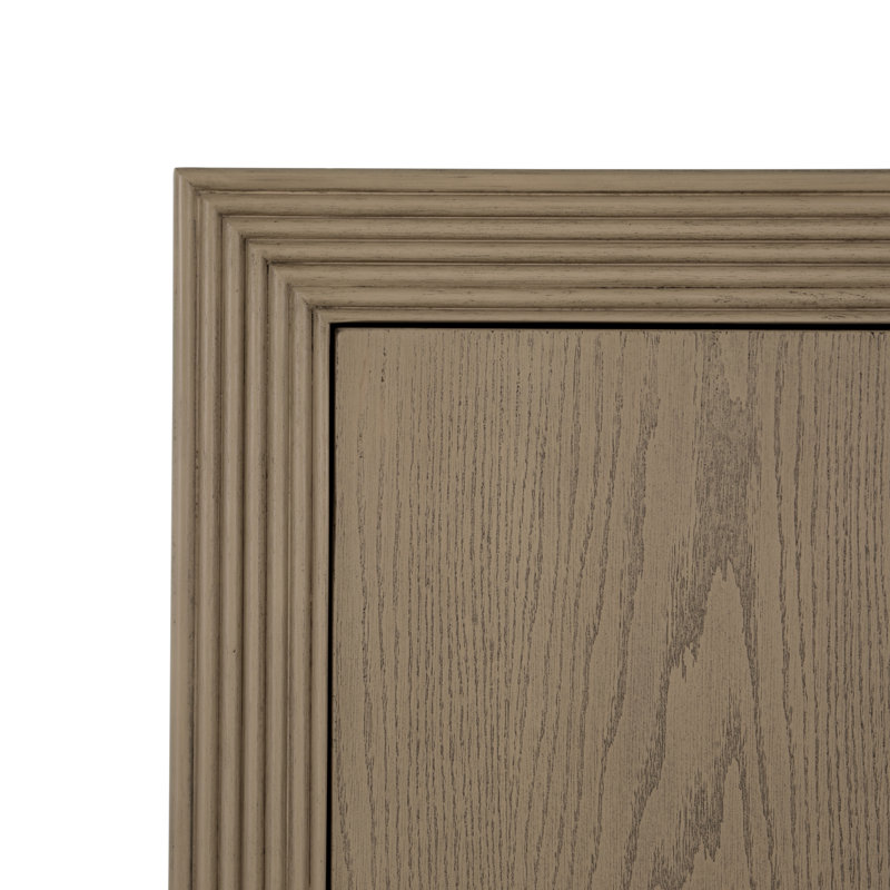 Areo Sideboard - Black, 34.25" H x 86" W x 16" D, Brown
